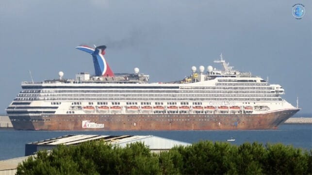 Carnival Liberty during refit