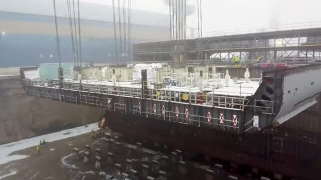 cruise ship construction for Royal Caribbean