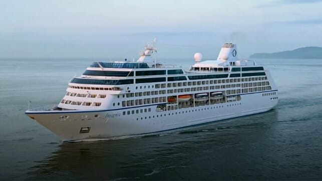 cruise ship at sea Insignia