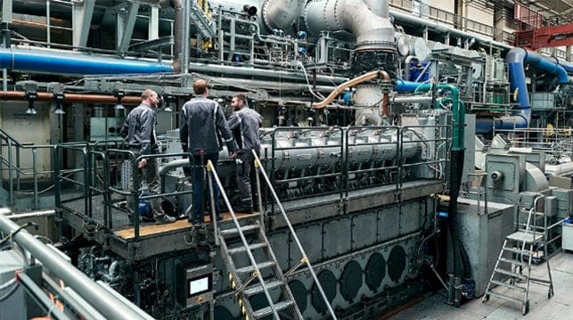 marine engine test