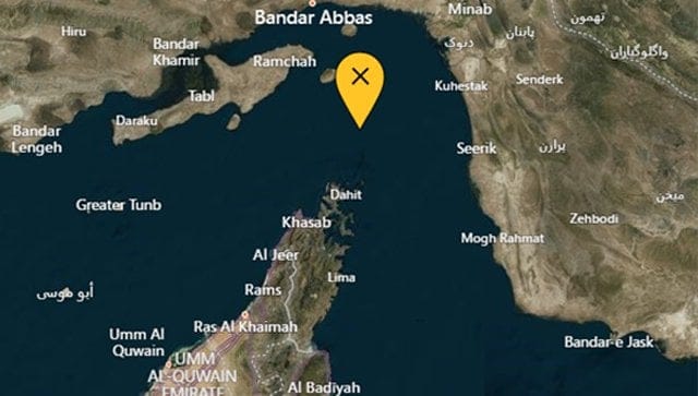 Hormuz incident map