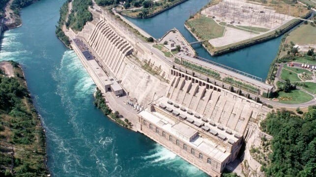 The Sir Adam Beck Power Generating Complex on the Ontario side of Niagara Falls (Ontario Power Generation)