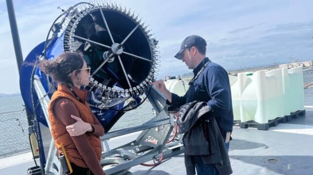 The Cloud-Aerosol Research Instrument aboard USS Hornet (UW Marine Cloud Brightening Program)