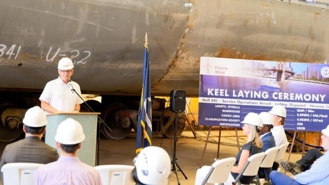 SOV keel laying ceremony
