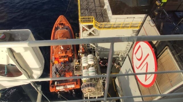 offshore vessels providing refugee assistance in the Mediterranean 