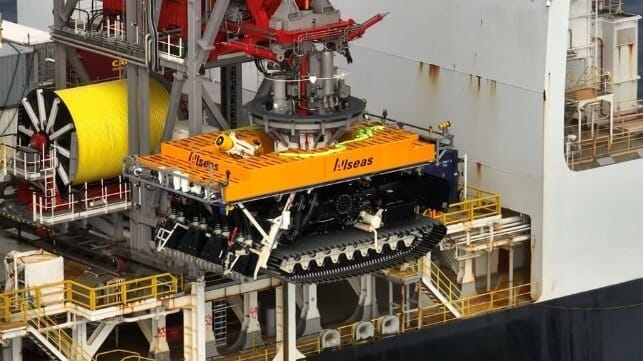 The Allseas / TMC nodule collector out for a trial (file image)