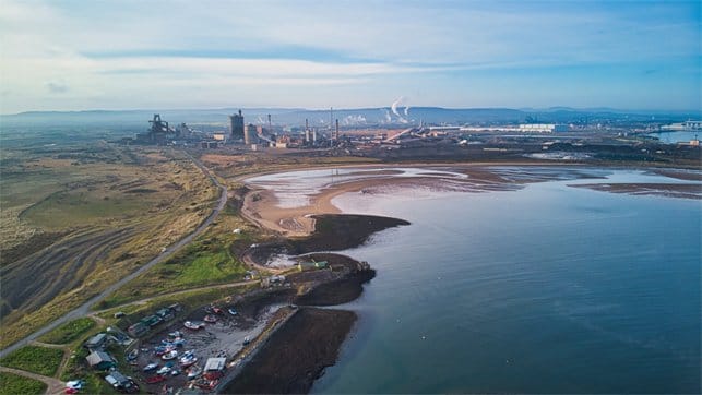 Teeside industrial region UK