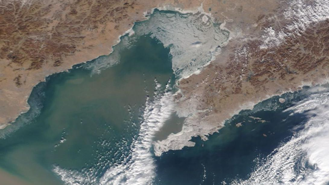 bohai bay ice