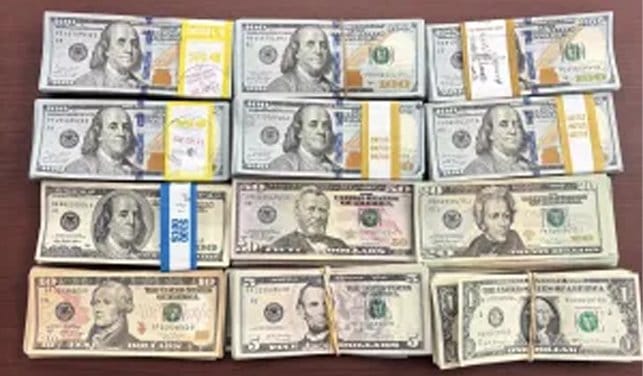 seized cash