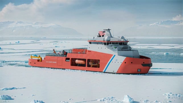 Arctic Security Cutter rendering for Helsinki Shipyard and Davie