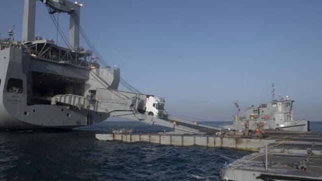 Gaza aid pier