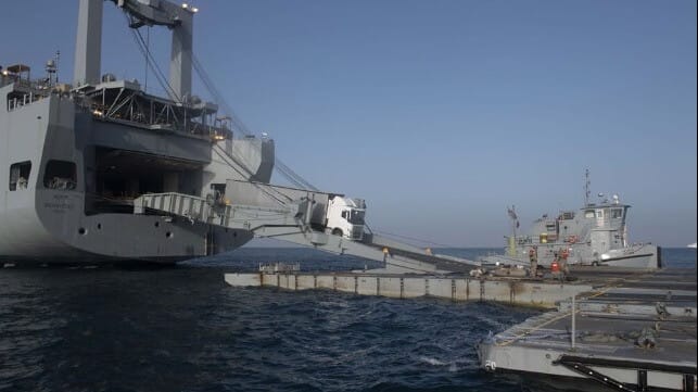 Gaza aid pier
