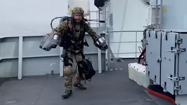 Royal marines jetpack