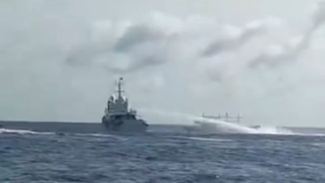 China assaulting Filipino fishing boats
