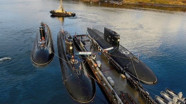 Kilo-Class subs at berth
