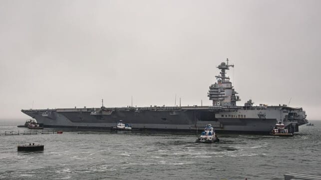 Ford aircraft carrier completes maintenance preparing for first deployment