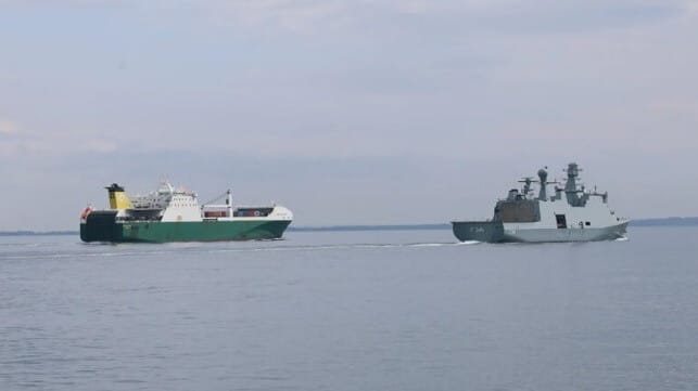 Military escort Baltic