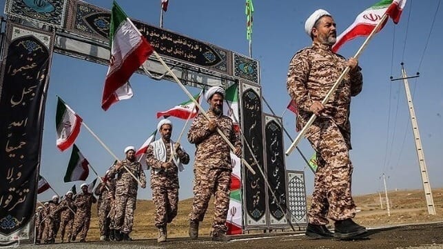 IRGC fighters on parade (Tasnim)