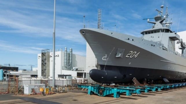 Australian patrol ship
