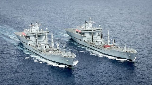 RFA support ships
