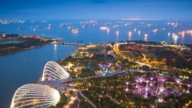 Singapore anchorage