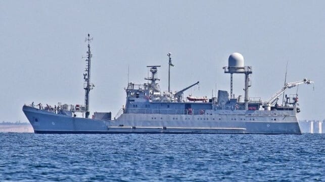 Ukrainian spy ship