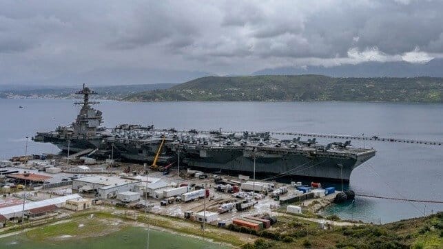 USS Ford at Souda Bay