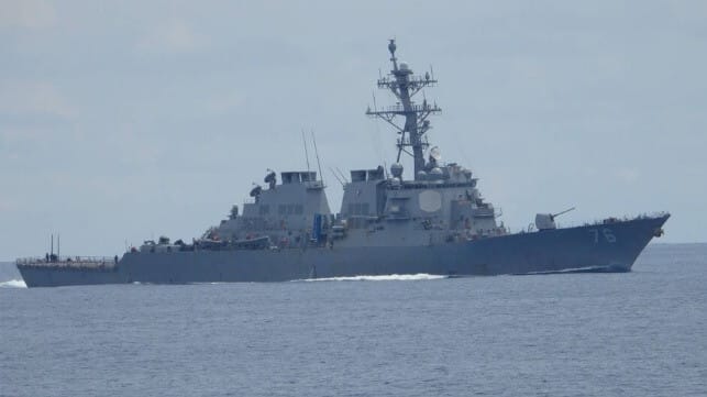 US destroyer in South China Sea