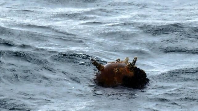 Sea mine in Black Sea