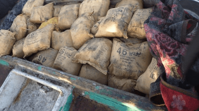 Narcotics on the deck of a dhow