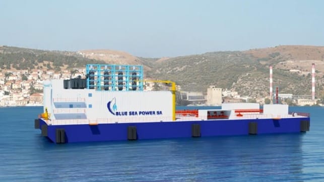 LNG gas-to-power barges