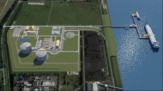 ammonia import terminal for Germany 
