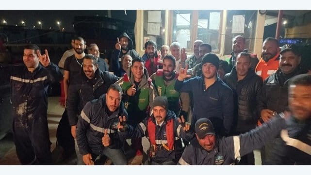 rescued crewmembers