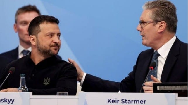 UK PM Stamer and Zelenskyy