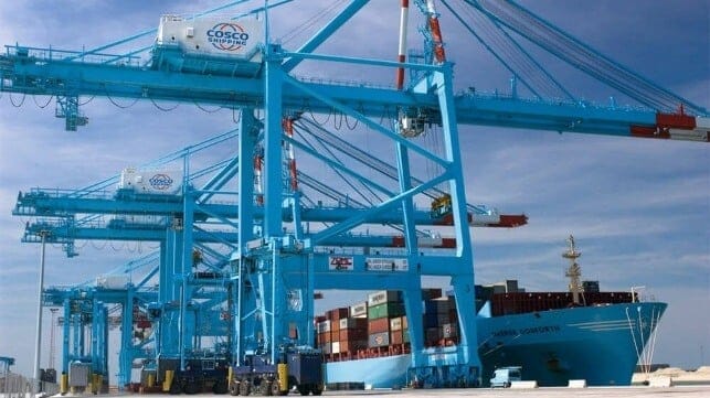 COSCO Zeebrugge container terminal