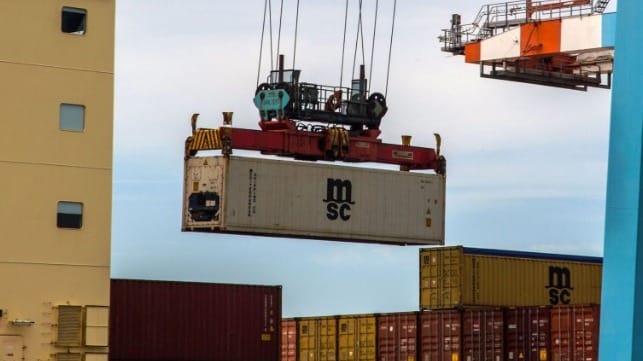 msc container trade