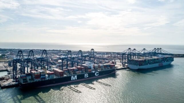 strike at UK Felixstowe port 