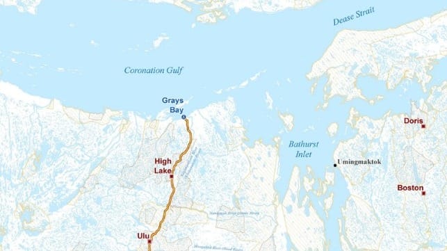 Grays Bay and Coronation Gulf are near the midpoint of the Northwest Passage (KWRG)