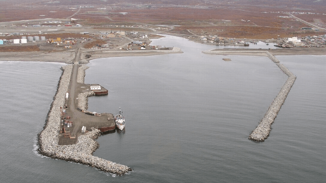 The harbor basin at the Port of Nome, Alaska (USACE file image)