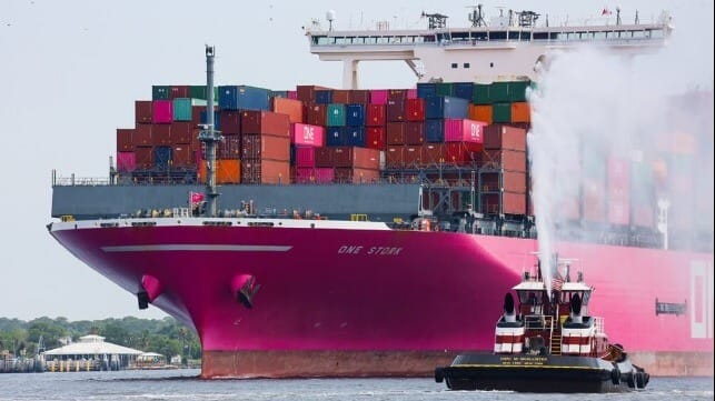 Jacksonville largest containership