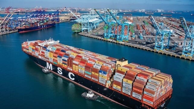 Los Angeles record port volume congestion 