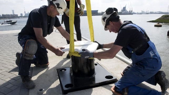 3-D printed bollard Rotterdam