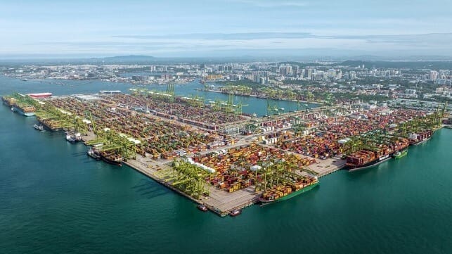 Singapore Tuas container terminal