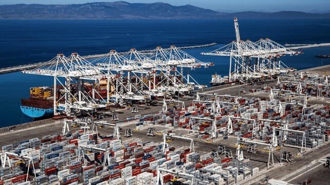 transshipment port