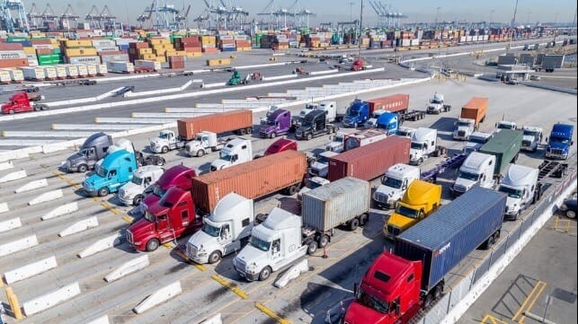 California ban on diesel trucks and cargo movers