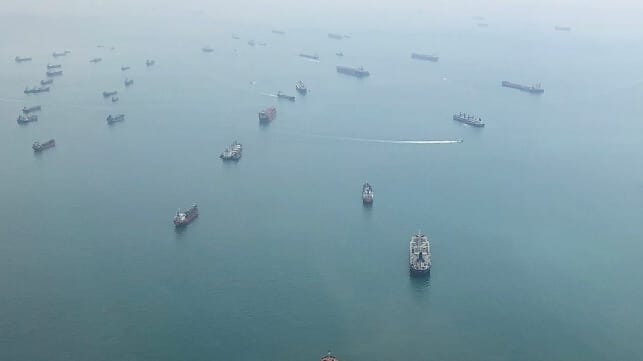 Singapore anchorage 