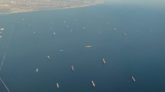 vessel backlog in Southern California