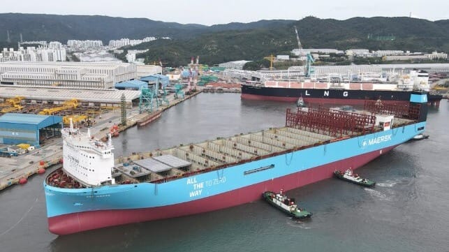 Hyundai launching Maersk containership
