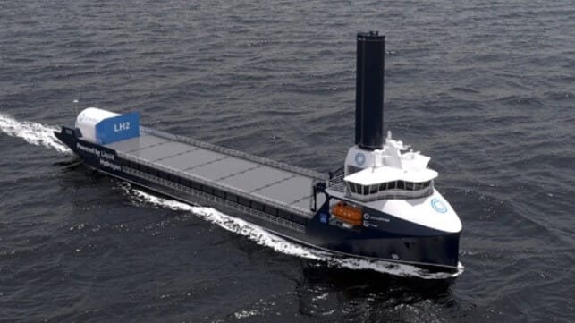 hydrogen fueled vessel