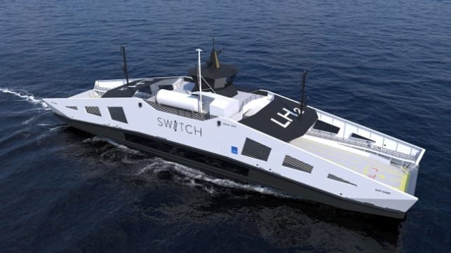 liquid hydrogen fueled RoPax